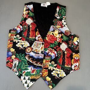 Vintage Nutcracker Brand Holiday Vest Unisex Christmas (Men M) (Women L)